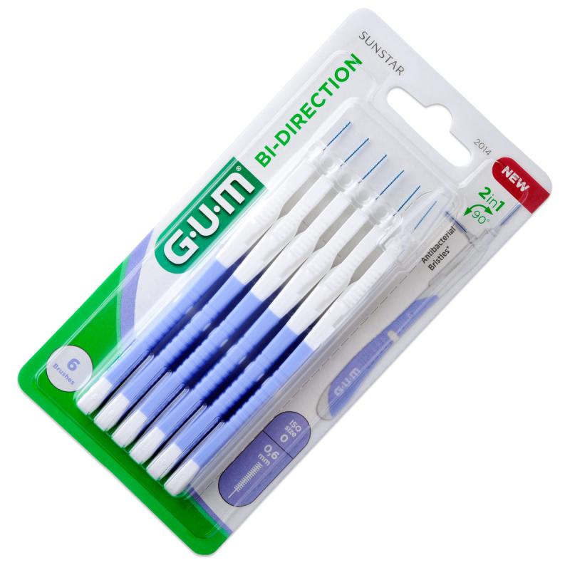 Brossette Interdentaire GUM BI-DIRECTION 0,6mm